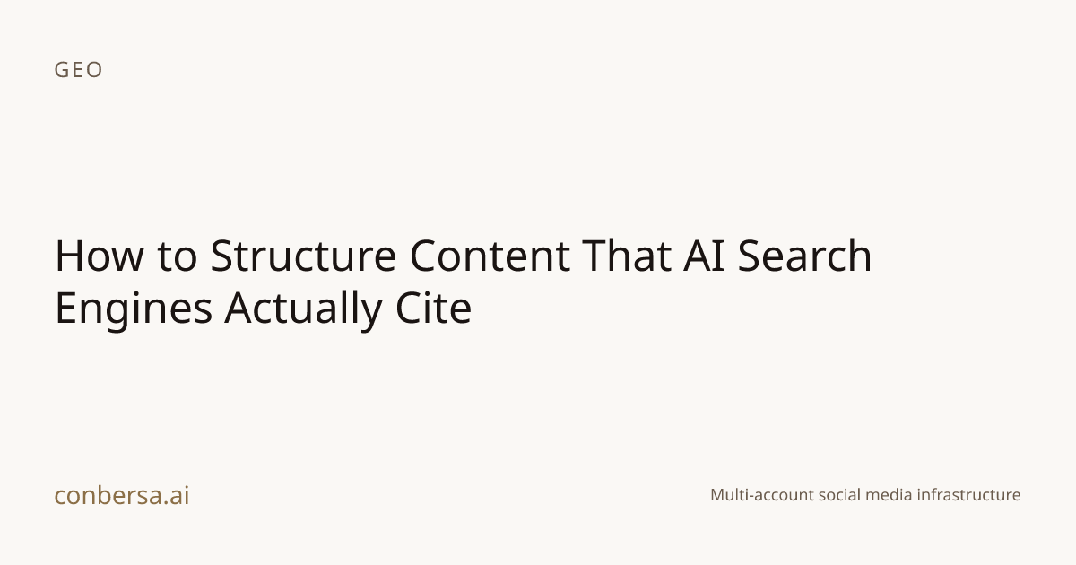 How to Structure Content That AI Search Engines Actually Cite ...