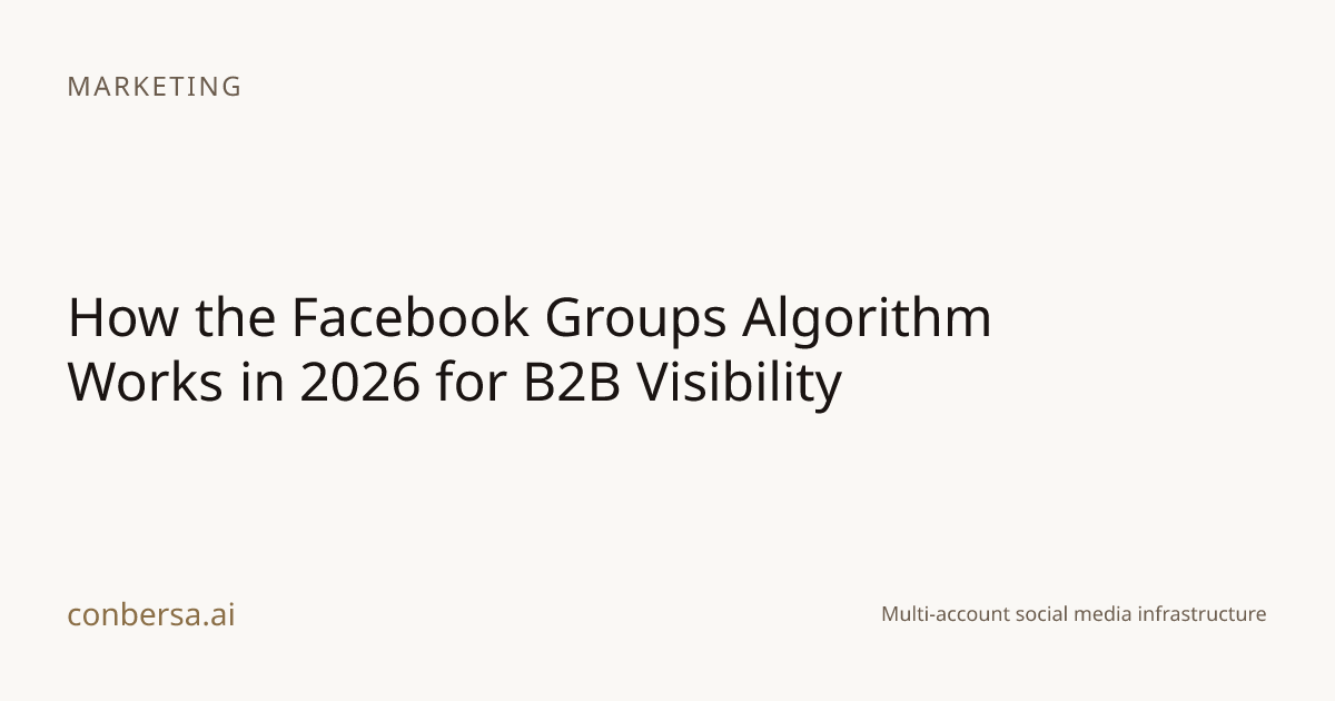 How the Facebook Groups Algorithm Works in 2026 for B2B Visibility ...
