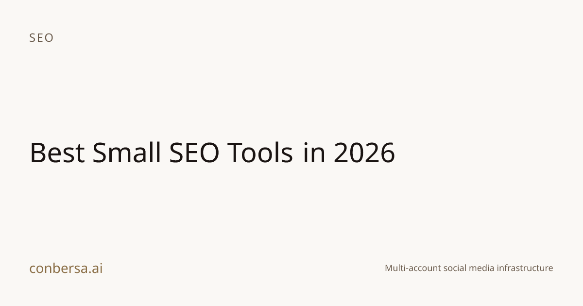 Best Small SEO Tools in 2026 | Conbersa